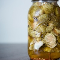 Spicy Pickled Brussels Sprouts