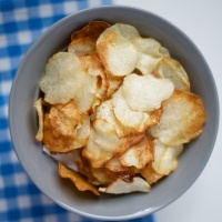 Baked "No-tato" (Eddo/Taro) Chips