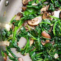 Quick Spinach and Mushroom Sauté